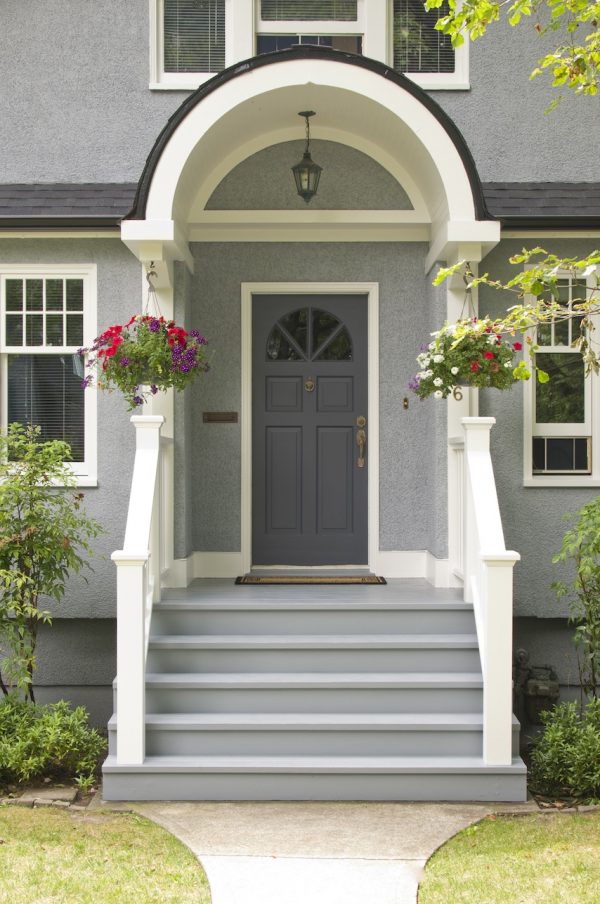 Dark Blue Front Door Karen Fron Interior Design Calgary   Dark Blue Front Door 600x904 